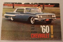 Försäljningsbroschyr Chevrolet 1960