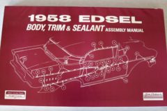 Edsel 1958 Body, Trim & Sealant Manual
