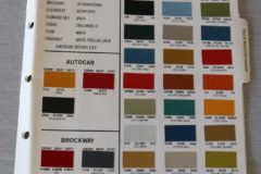 Färgkarta 1973 GM, Ford Dodge Truck