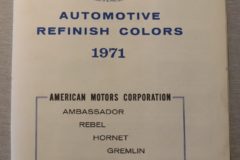 Färgkarta 1971 American Motors