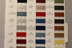 Färgkarta Ford 1976