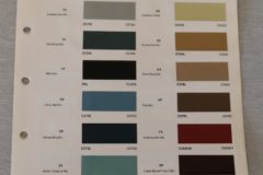 Färgkarta Cadillac 1971