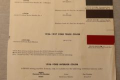 Färgkarta Ford 1957