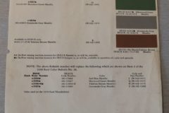 Färgkarta Ford 1959