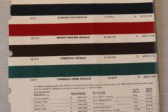 Färgkarta Thunderbird 1959