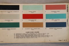 Färgkarta Lincoln 1955