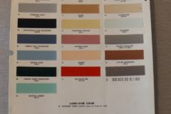 Färgkarta Lincoln 1958