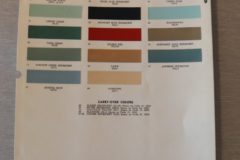 Färgkarta Lincoln 1959