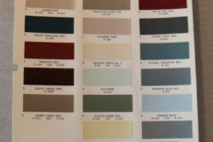 Färgkarta Continental 1962