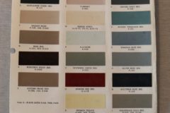 Färgkarta Lincoln Continental 1963