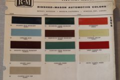 Färgkarta Mercury 1954