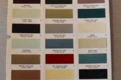 Färgkarta Lincoln, Mark III 1969