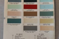 Färgkarta Mercury, Comet 1961