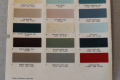 Färgkarta Mercury, Monterey, Meteor, Comet 1962