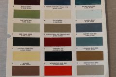 Färgkarta Mercury, Comet, Cougar 1968