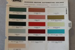 Färgkarta Chrysler, Imperial 1956