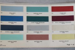 Färgkarta Dodge 1955