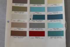 Färgkarta Dodge, Dodge Dart, Lancer 1961