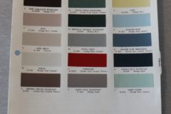 Färgkarta Dodge - Dart, Lancer, Polara 1962