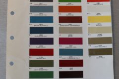 Färgkarta Dodge 1970