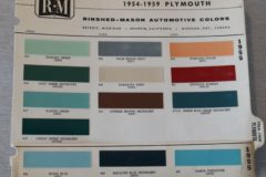 Färgkarta Plymouth 1955
