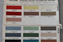 Färgkarta Plymouth 1958