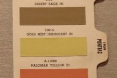 Färgkarta Buick 1958