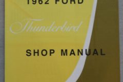 Shop Manual 1962 Thunderbird