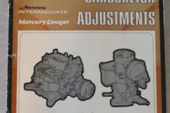 Lincoln Continental, Mercury Cougar 1967 Basic Carburetor Adjustments
