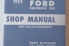 Shop Manual 1952-54 Ford
