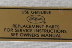 Dekal luftrenare  1957-64 Lincoln