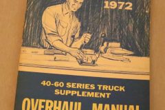 Overhaul Manual Supplement 1972 Chevrolet Truck